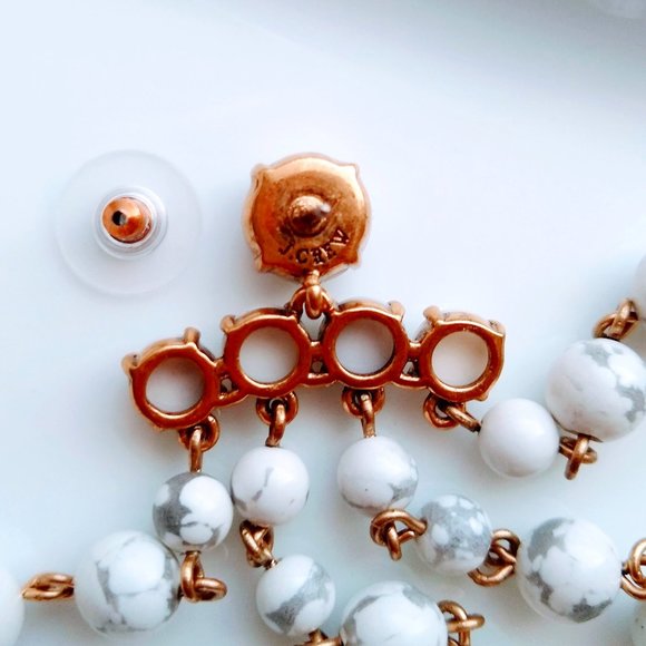 J.crew Candy Dot Chandelier earrings White - Picture 7 of 7